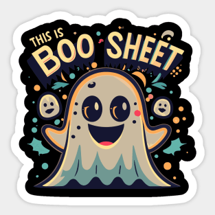 "This Is Boo Sheet" Halloween design Sticker